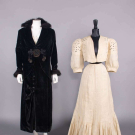 TWO VELVET OR LINEN LADIES SUITS, c. 1906 &amp; c. 1912