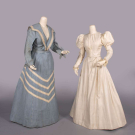 ONE COTTON SUMMER DRESS &amp; ONE SILK DINNER DRESS, 1897-1903