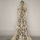 BRUSSELS MIXED LACE WEDDING VEIL, 1860-1870